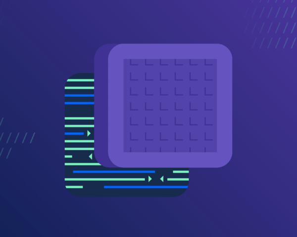 Abstract image involving computer code